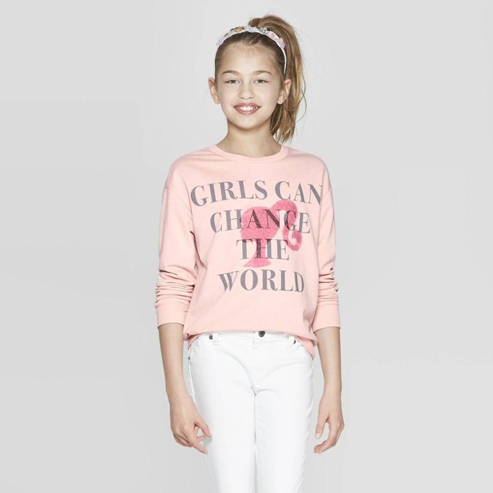 Girls' Barbie 60th Anniversary Girls Can Change The World Sweater -