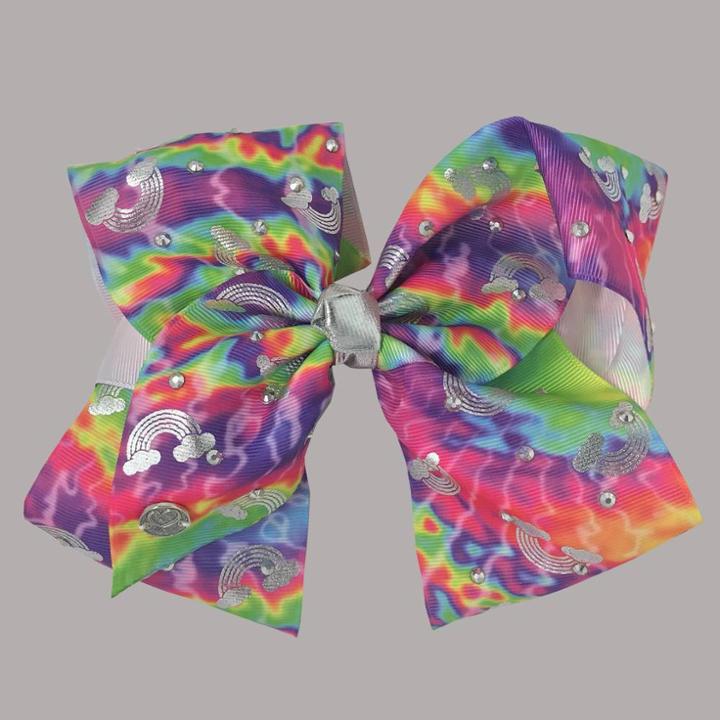 Girls' Jojo Siwa Tie Dye And Rainbows Bow - Brown, Girl's