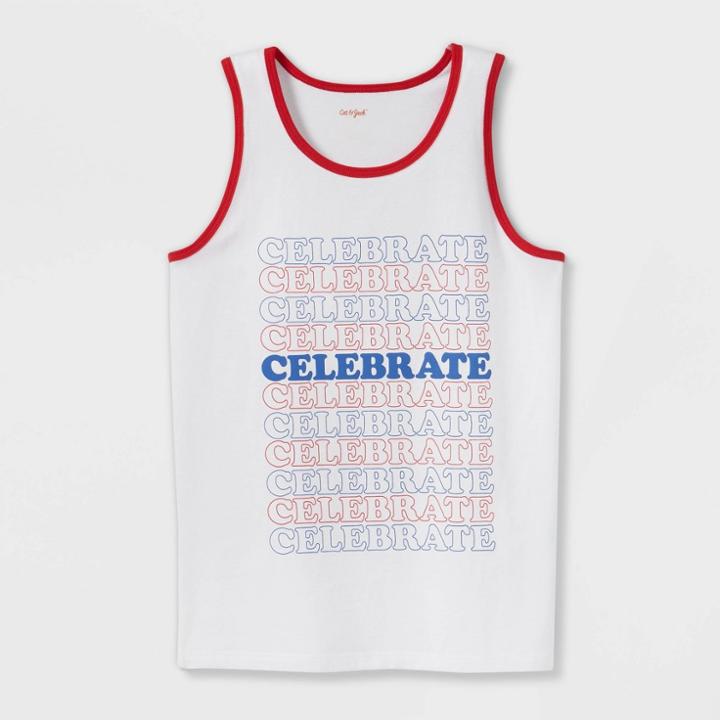 Boys' Adaptive Celebrate Tank Top - Cat & Jack White