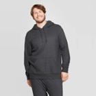 Men's Tall Regular Fit Ultra-soft Fleece Hooded Pullover Sweatshirt - Goodfellow & Co Charcoal