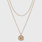 Bella Uno Bellissima Recycled Silver Plated Purpose Fuels Passion Necklace - Gold