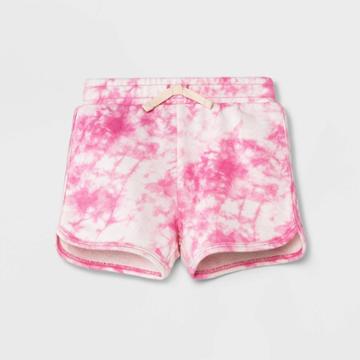 Baby Dolphin Hem Knit Shorts - Cat & Jack Light Pink