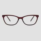 Women's Cateye Reading Glasses - A New Day Red/wine, Red/red