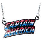 Women's Marvel Captain America Lettering Stainless Steel Pendant With Chain (18),
