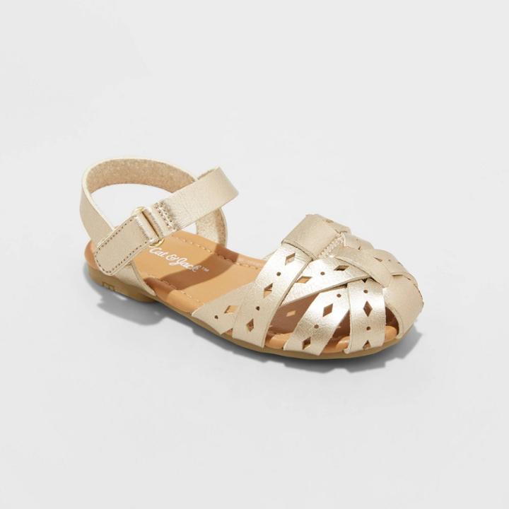 Toddler Girls' Elysia Sandals - Cat & Jack Gold