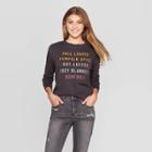 Fifth Sun Women's Fall Favorites Long Sleeve T-shirt (juniors') - Black
