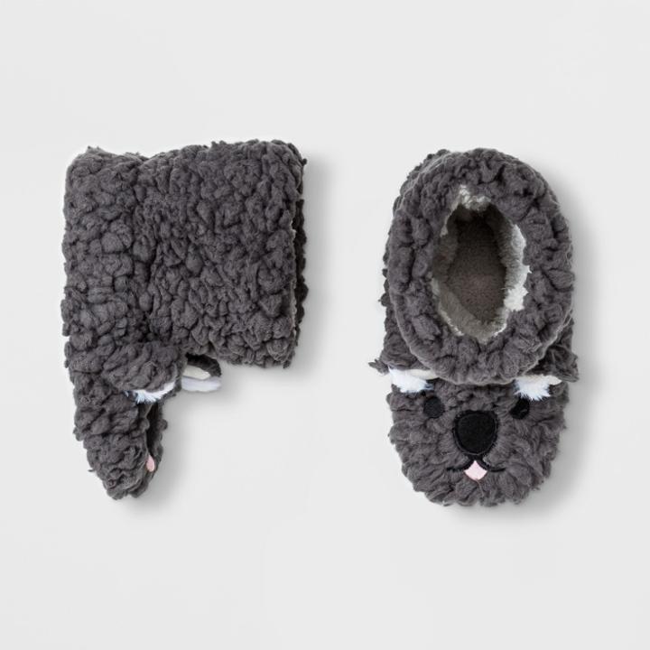 Toddler Boys' Koala Bootie Slippers - Cat & Jack Gray