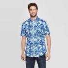 Petitemen's Slim Fit Short Sleeve Northrop Poplin Button-down Shirt - Goodfellow & Co Amparo Blue