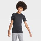 Petiteboys' Short Sleeve Fitted Performance T-shirt - All In Motion Black Onyx Xs, Boy's, Black Black