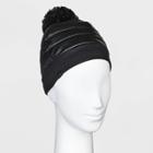 Women's Puffer Beanie - All In Motion Black