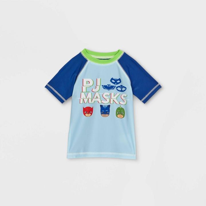 Toddler Boys' Pj Masks Rash Guard Swim Shirt -