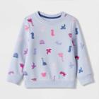 Toddler Girls' Fleece Pullover Sweatshirt - Cat & Jack Blue