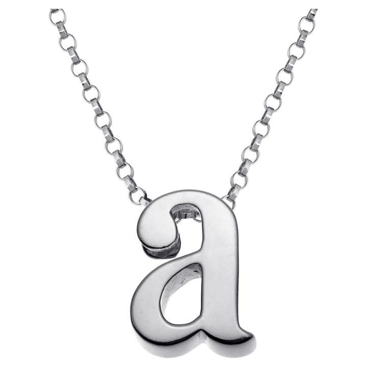 Target Women's Sterling Silver 'a' Initial Charm Pendant -