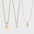 Girls' 3 Layered Cat Necklace - Cat & Jack One Size,