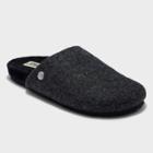 Women's Dluxe By Dearfoams Cheryl Molded Footbed Slippers - Black