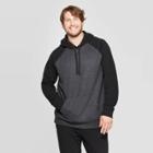 Men's Big & Tall Regular Fit Ultra-soft Fleece Hooded Pullover Sweatshirt - Goodfellow & Co Slate Black 2xbt, Grey Black
