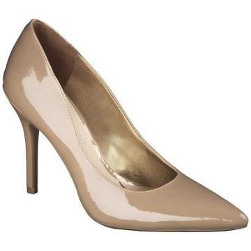 Women's Sam & Libby Dominique Pointed Toe Pump - Nude Patent