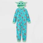 Girls' Star Wars: The Mandalorian Grogu Blanket Sleeper - Blue