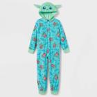 Girls' Star Wars: The Mandalorian Grogu Blanket Sleeper - Blue