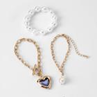 Girls' 3pk Locket Bracelet Set - Art Class Gold