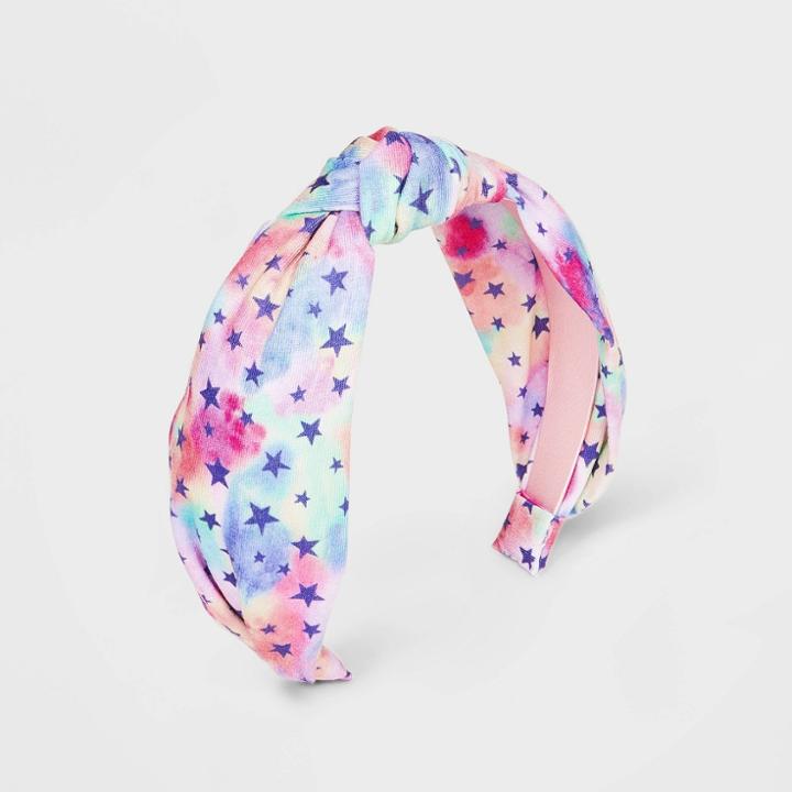 Girls' Tie-dye Star Top Knot Headband - Cat & Jack