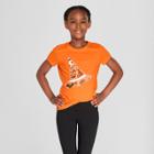 Girls' Short Sleeve Halloween Witch's Hat T-shirt - Cat & Jack Orange