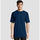 Petitehanes Men's Big & Tall Short Sleeve Beefy T-shirt - Navy