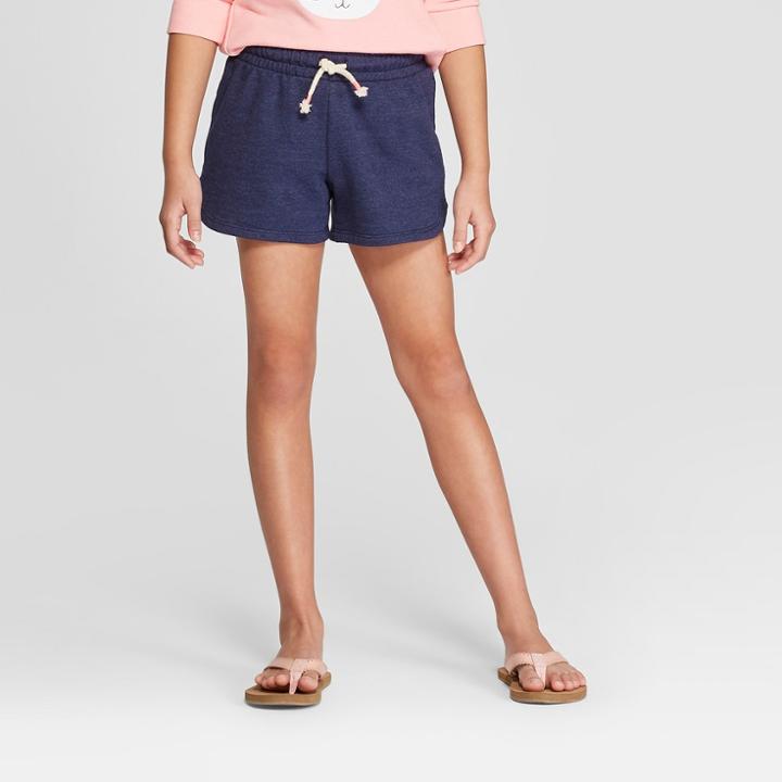 Girls' Pull-on Knit Shorts - Cat & Jack Blue