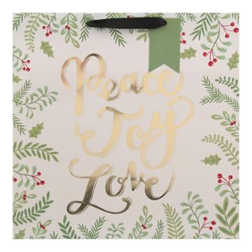'peace Joy Love' Square Gift Bag - Spritz,
