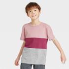 Boys' Short Sleeve Color Block T-shirt - Cat & Jack Pink