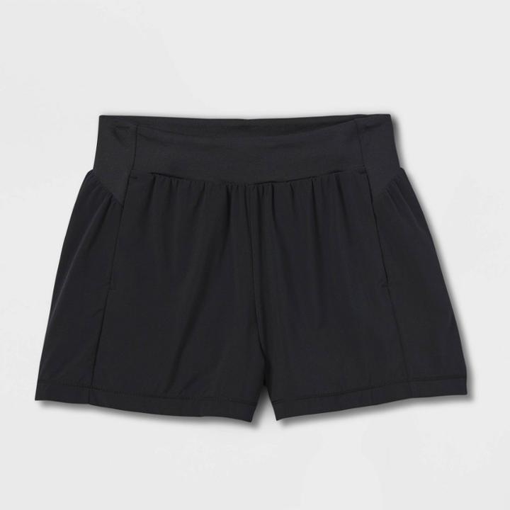 Girls' Woven Resort Shorts - All In Motion Black