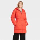 Women's Puffer Jacket - A New Day Red