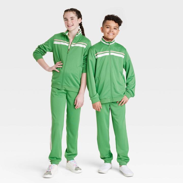 Kids' Track Jacket - Art Class Green