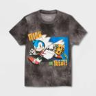 Boys' Sonic The Hedgehog Trick Or Treat Short Sleeve Graphic T-shirt - Black