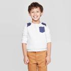 Oshkosh B'gosh Toddler Boys' Quilted Long Sleeve Pullover Sweater - Off White 2t, Toddler Boy's, Gray