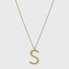 Sugarfix By Baublebar Initial S Pendant Necklace - Gold