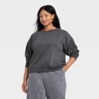 Women's Plus Size Fleece Sweatshirt - Universal Thread Dark Gray