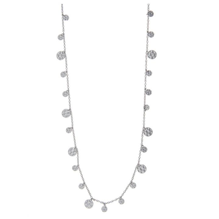 Target Stationed Coin Necklace - 36- Silver, Women's