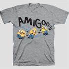 Universal Boys' Despicable Me Minions Short Sleeve T-shirt - Light Gray Heather