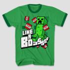 Boys' Minecraft Short Sleeve T-shirt - Kelly Green