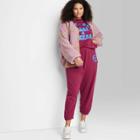 Women's Plus Size Ascot + Hart Cali + Texa Graphic Jogger Pants - Red