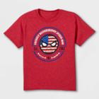 Boys' Marvel Spidey Icon Flag Short Sleeve Graphic T-shirt - Red