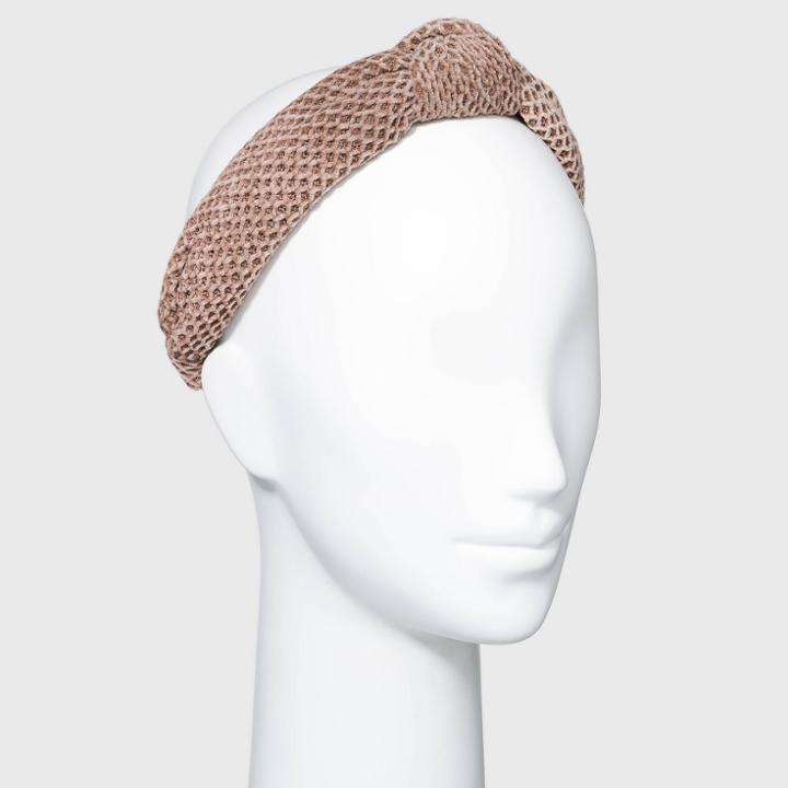 Waffle Knit Knot Headband - Universal Thread Taupe