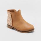 Toddler Girls' Rona Fashion Boots - Cat & Jack Cognac (red)