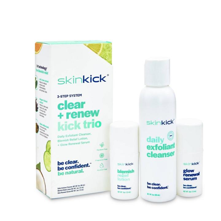Skinkick Clear + Renew Kick Trio