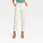 Women's High-rise Vintage Corduroy Straight Jeans - Universal Thread Off-white
