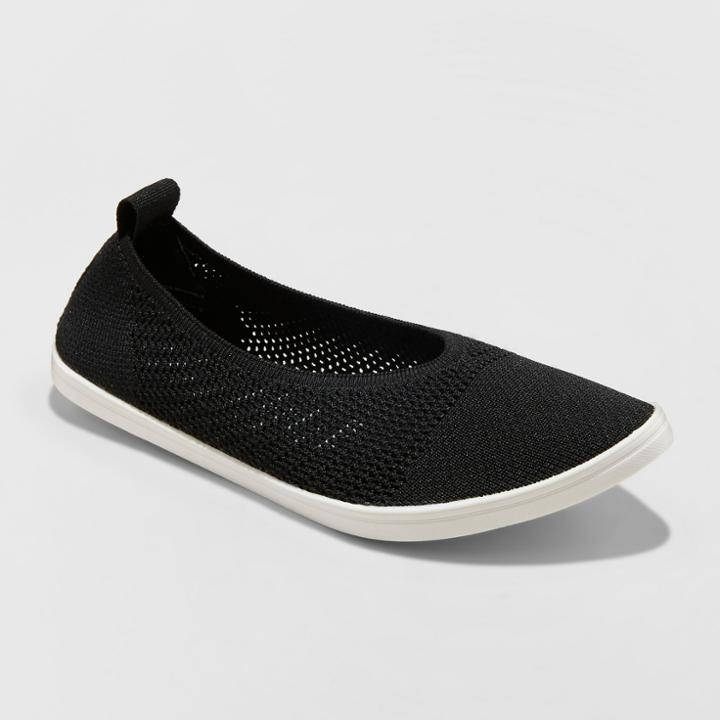 Women's Mad Love Kim Pointed Toe Knit Sneakers - Black