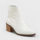 Women's Reagan Heeled Leather Ankle Boots - Universal Thread White