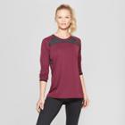 Women's Long Sleeve Run T-shirt - C9 Champion Dark Berry Purple