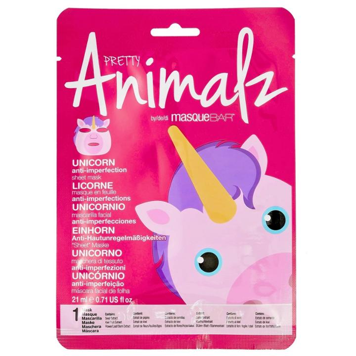 Masque Bar Anti-acne Pretty Animalz Unicorn Sheet Mask